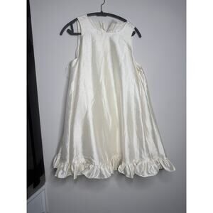 Sleeveless Taffeta Pearl Button‎ Mini Dress